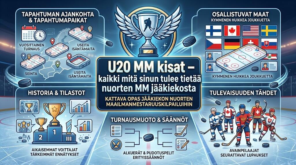 U20 MM kisat – kaikki mitä sinun tulee tietää nuorten MM jääkiekosta